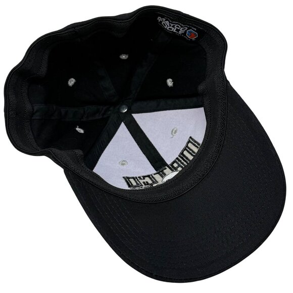 Matco Tools Skull Logo Black Beige Baseball Cap Fitted Elastic Strap Cotton OSFM - Picture 8 of 8
